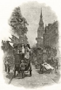 Cheapside and Bow Church Steeple, from 